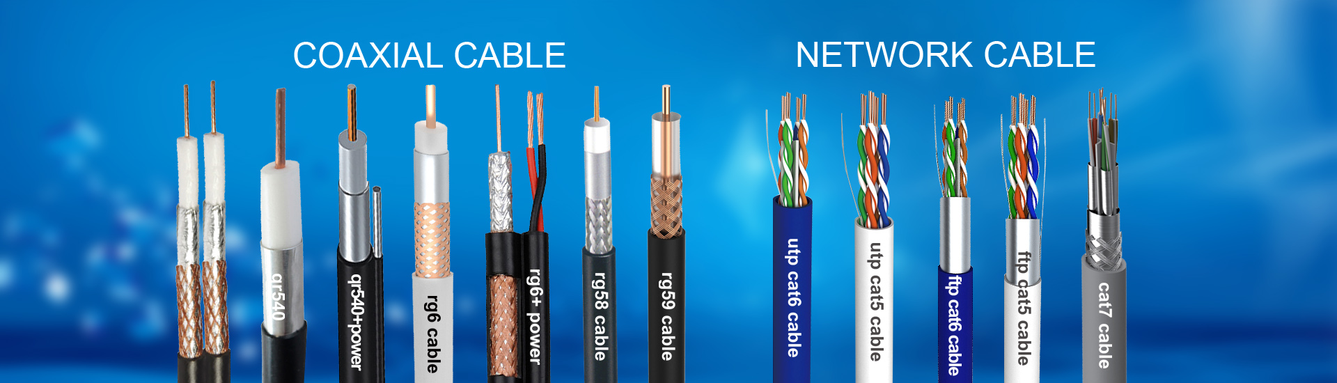 speaker wires,THHN/THW cables,RF coaxial cables,flat cables,Electrical